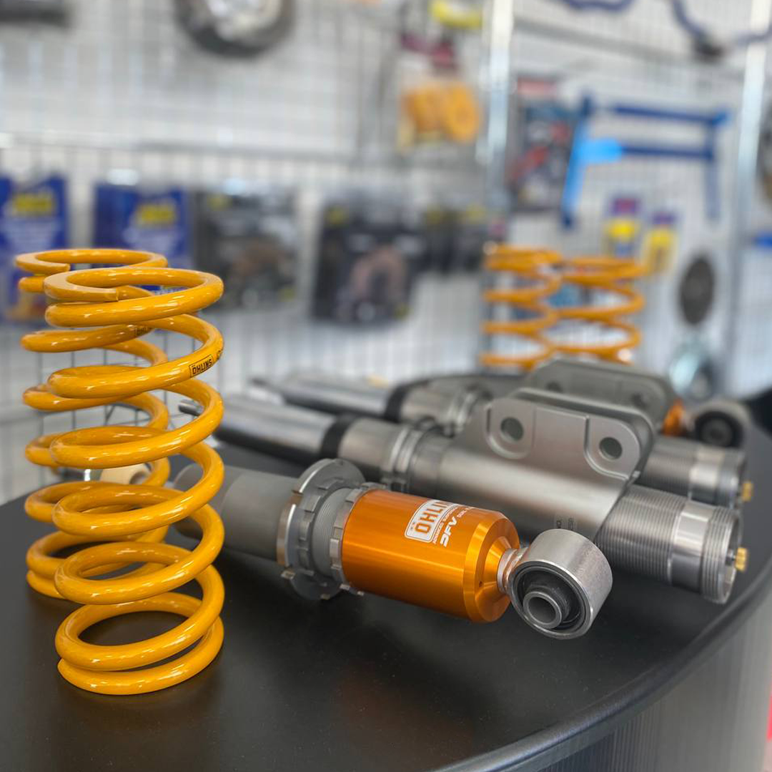 Coilovers Ohlins in showroom | ATOMIC-SHOP