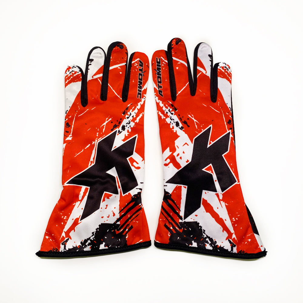 ATOMIC RACING AT-KARTINGRED-M KARTING GLOVES RED/BLACK SIZE M Photo-0 