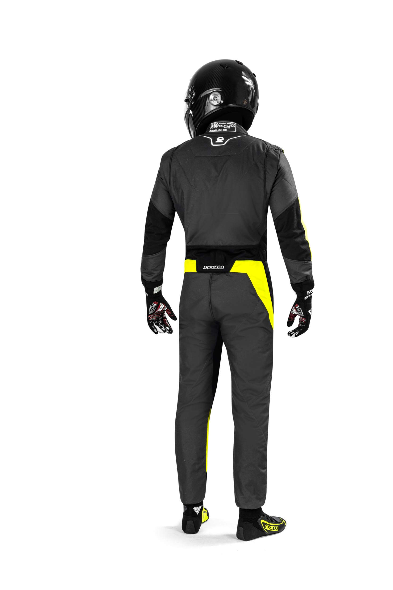 SPARCO 00114248GSGF Racing suit SUPERLEGGERA R564, FIA 8856-2018, grey/yellow, size 48 Photo-1