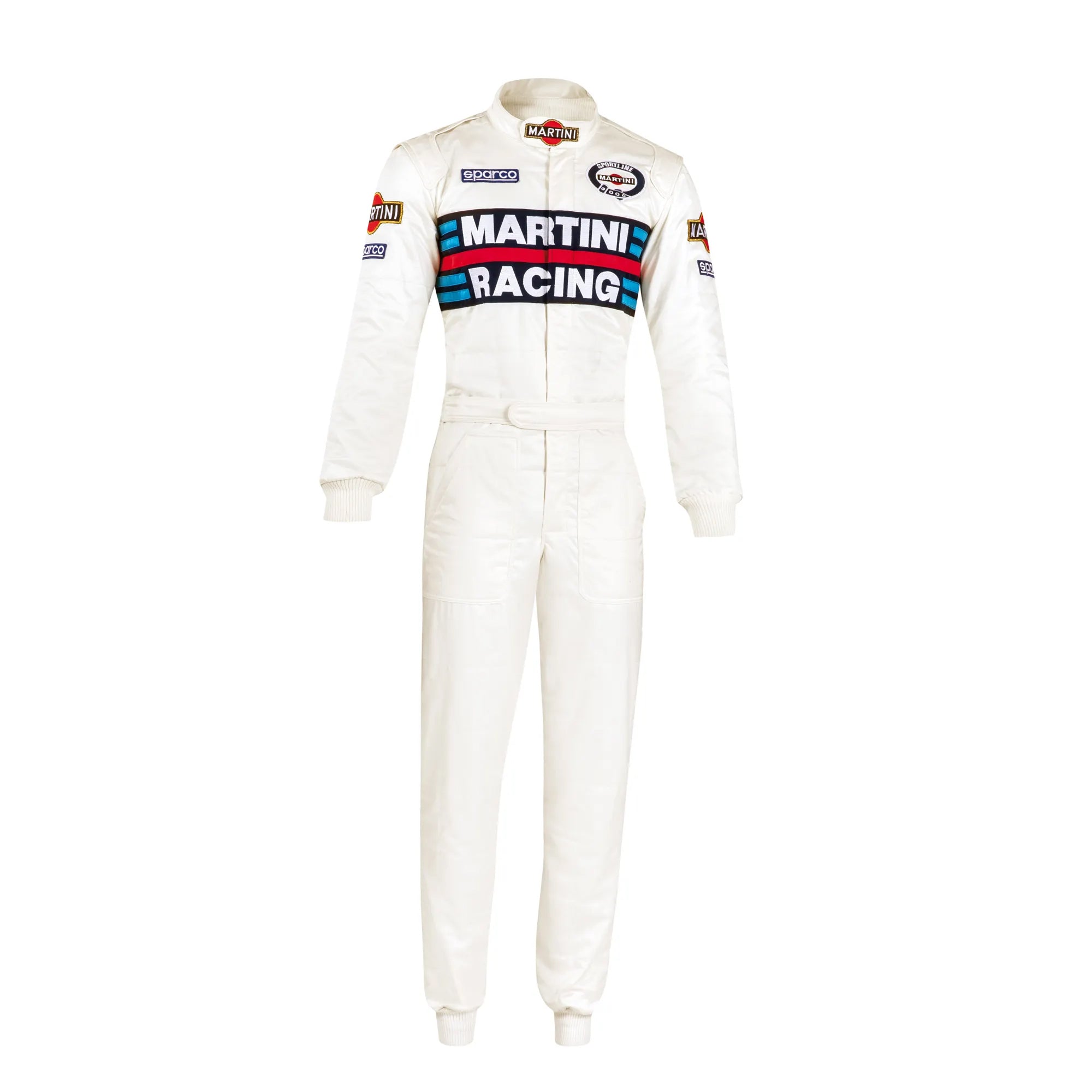 SPARCO 001144MR58BI MARTINI RACING Replica suit (R567), FIA8856-2018, white, size 58 Photo-0