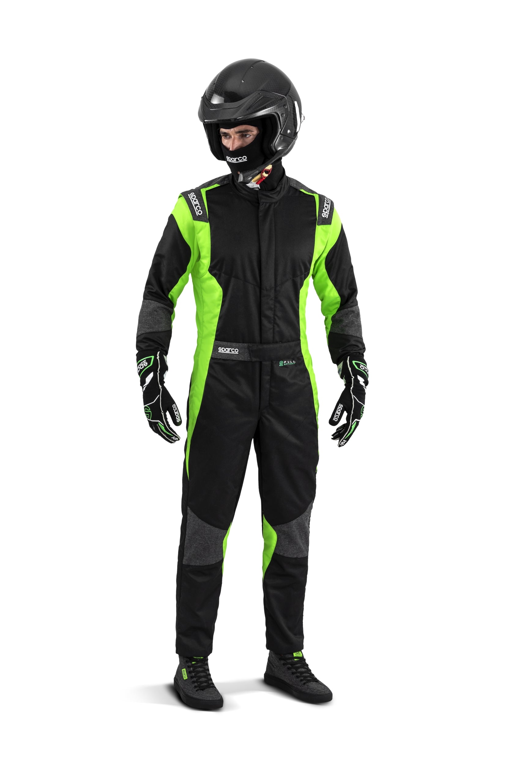SPARCO 00115550NRVF FUTURA Racing suit, FIA 8856-2018, black/green, size 50 Photo-2