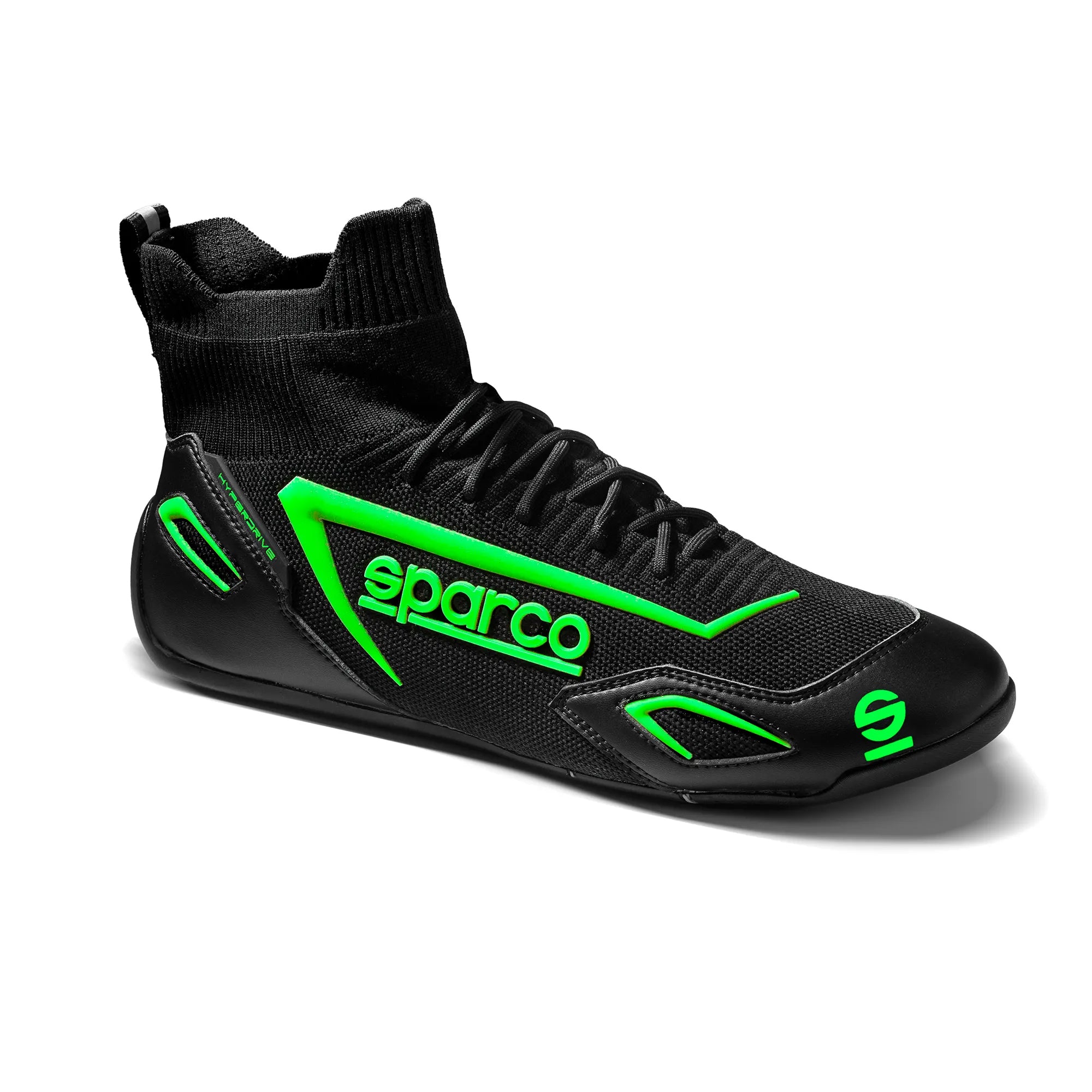SPARCO 00129342NRVF Gaming sim racing shoes HYPERDRIVE, black/green, size 42 Photo-1