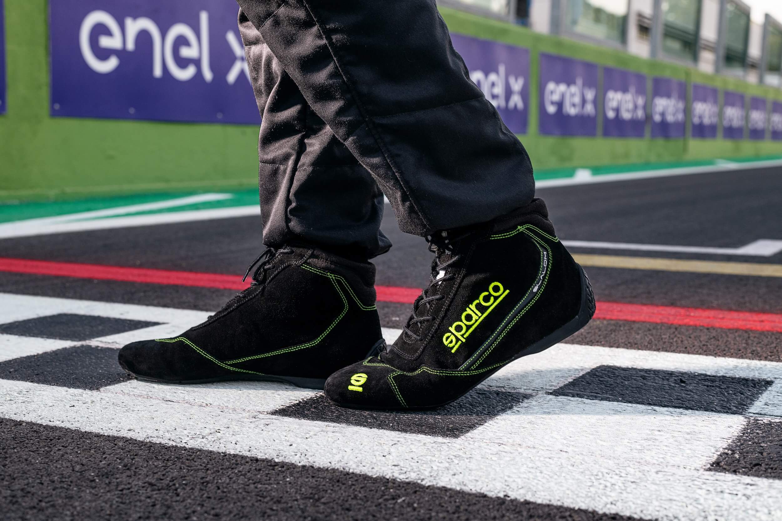 SPARCO 00129547NR Racing shoes SLALOM 2022, FIA 8856-2018, black, size 47 Photo-3
