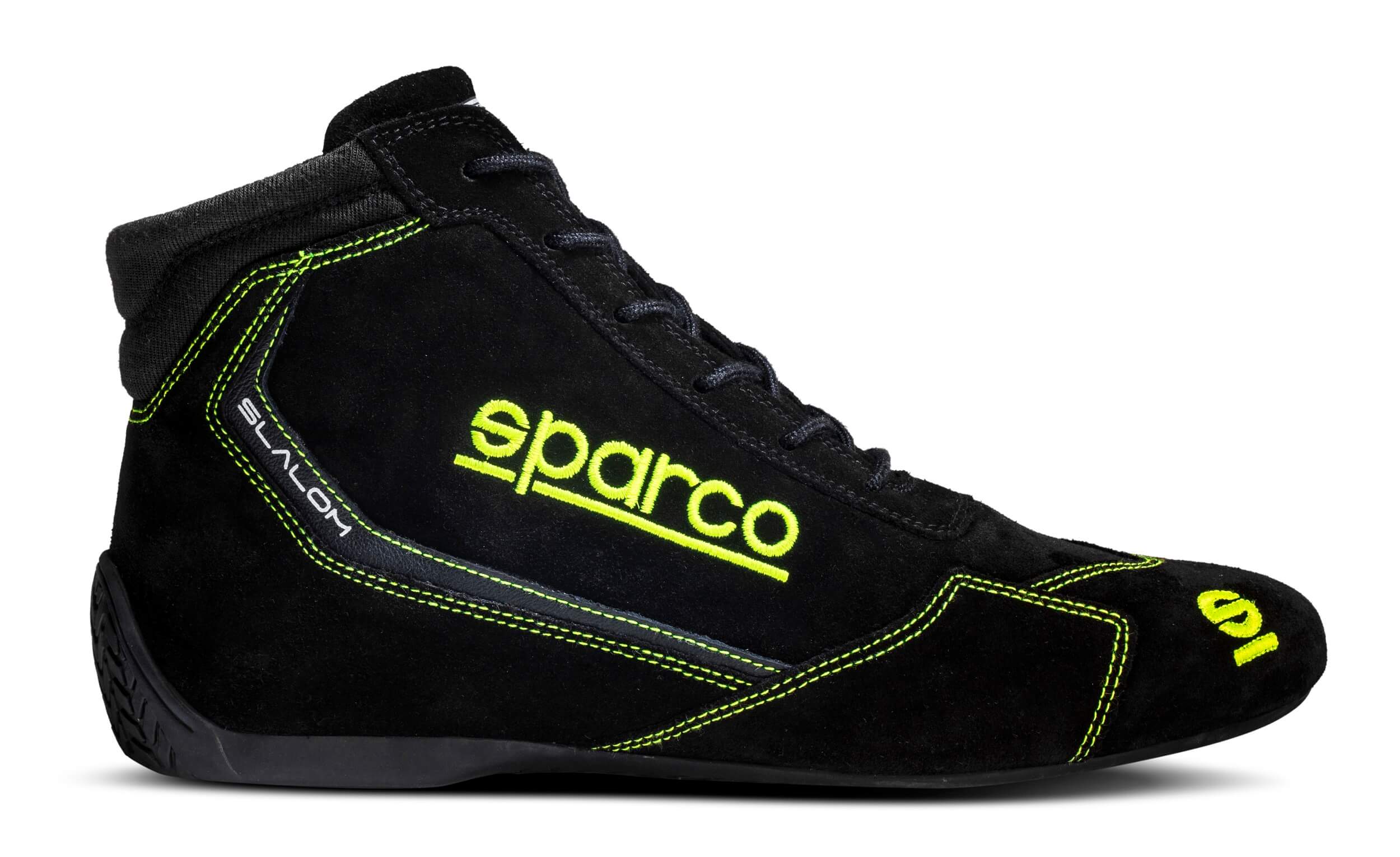 SPARCO 00129541NRGF Racing shoes SLALOM 2022, FIA 8856-2018, black/yellow, size 41 Photo-2