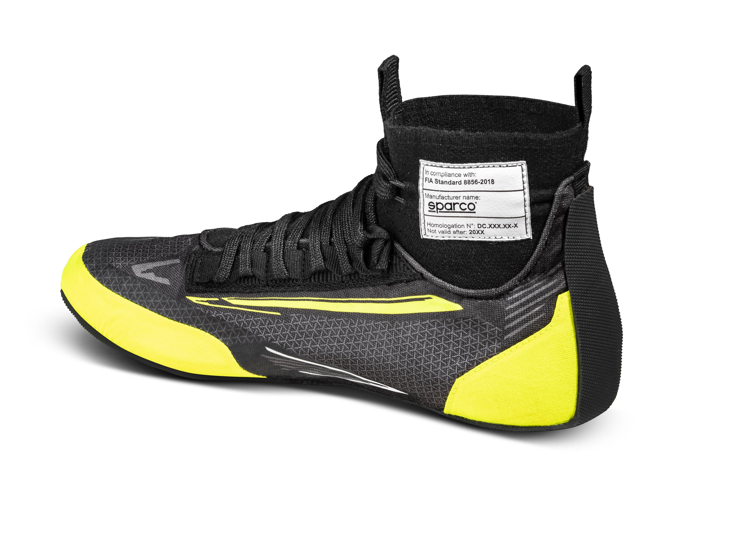 SPARCO 0012A337NRGF SUPERLEGGERA (Fabric) Racing shoes, FIA 8856/2018, black/yellow, size 37 Photo-1
