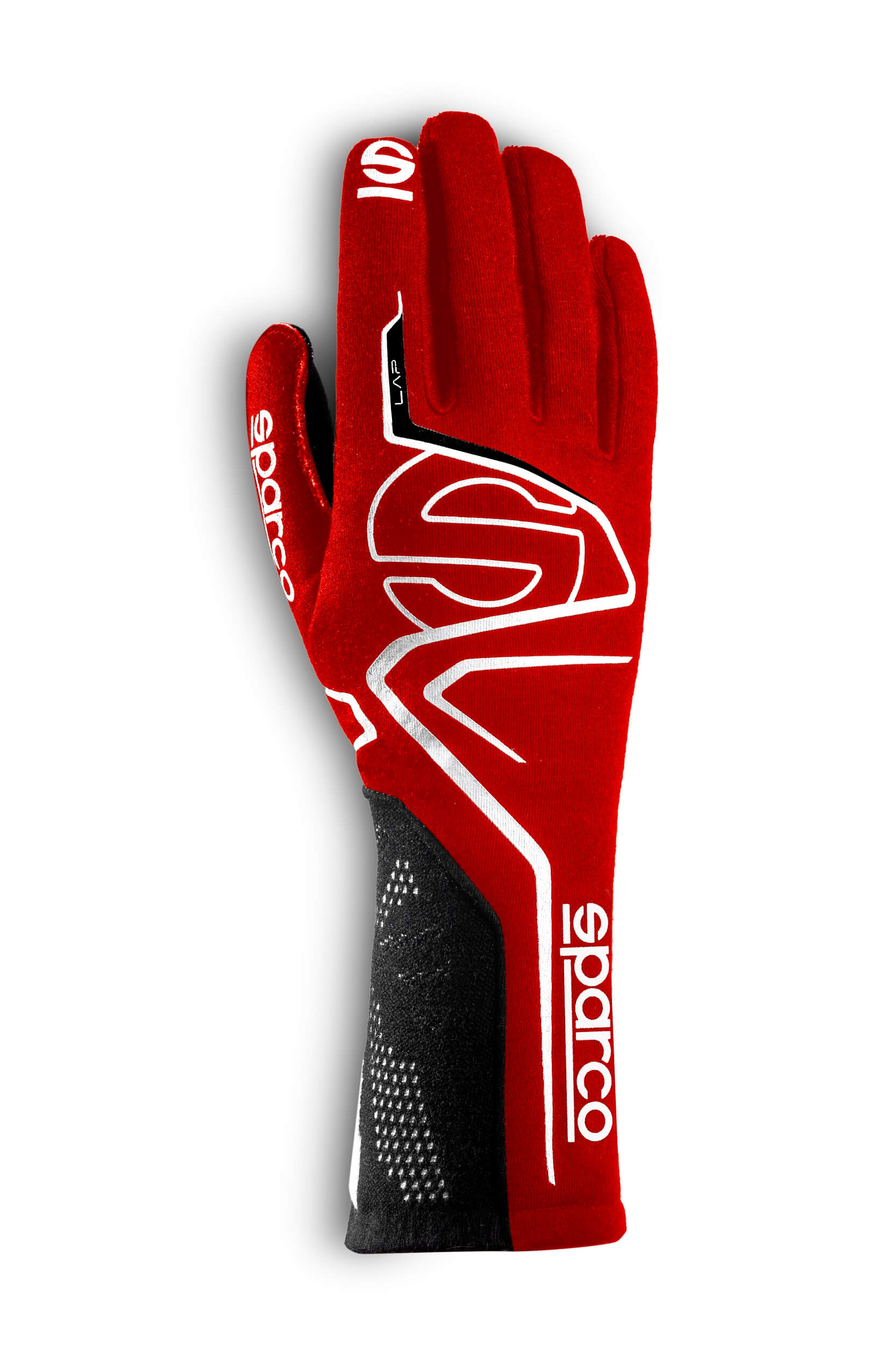 SPARCO 00131607RSNR LAP Racing gloves, FIA 8856-2018, red/black, size 7 Photo-0