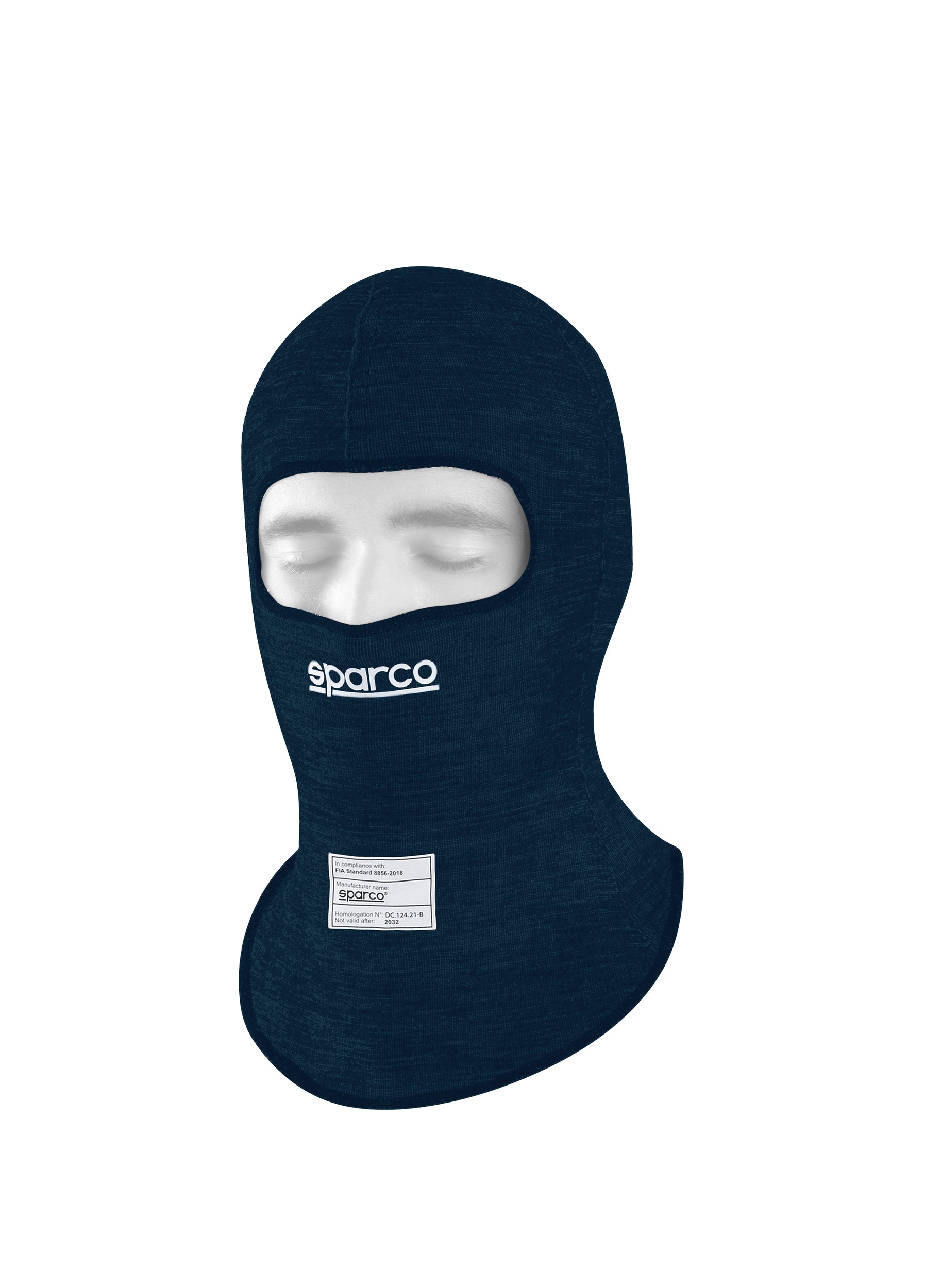 SPARCO 001407BM Racing balaclava RW-10 SHIELD PRO, FIA 8856-2018, navy blue, one size Photo-0