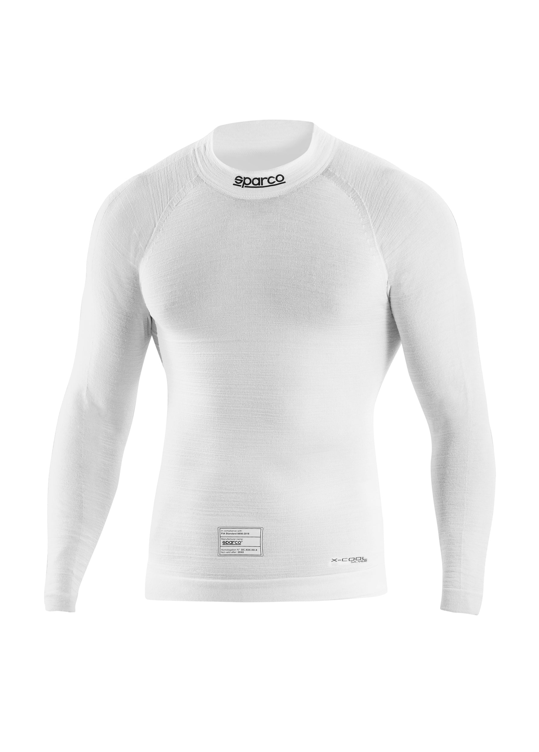 SPARCO 001789MBO3L Racing Top underwear RW-11 EVO, FIA 8856-2018, white, size L Photo-0