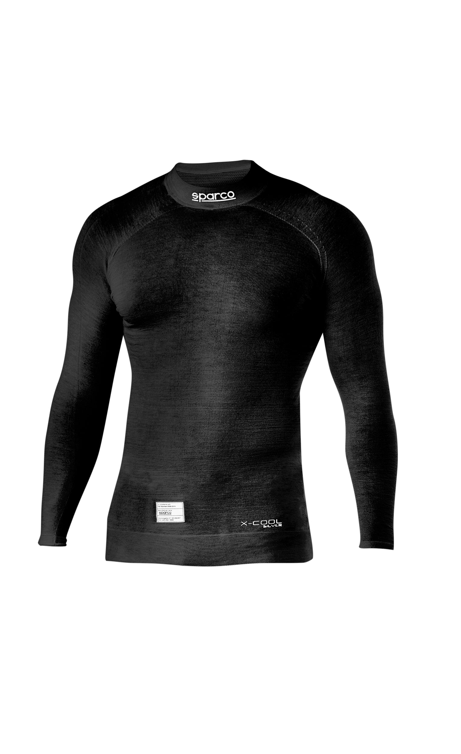 SPARCO 001789MNR0XS Racing Top underwear RW-11 EVO, FIA 8856-2018, black, size XS Photo-0
