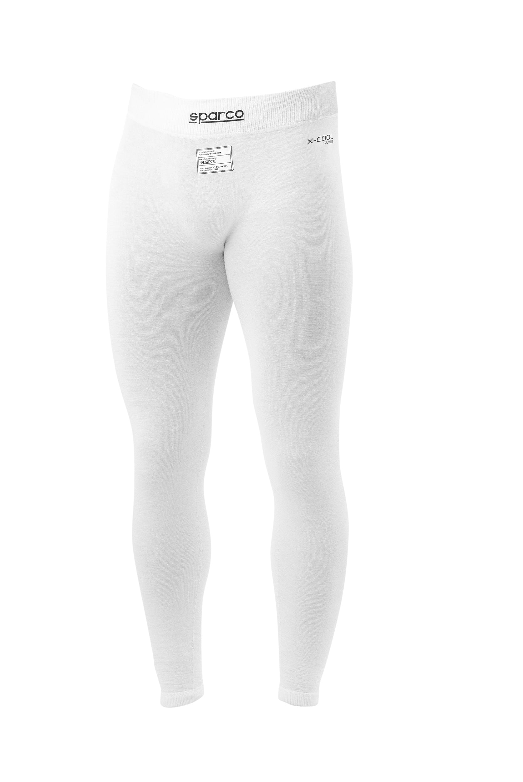 SPARCO 001789PBO1S Racing Bottom underwear RW-11 EVO, FIA 8856-2018, white, size S Photo-0