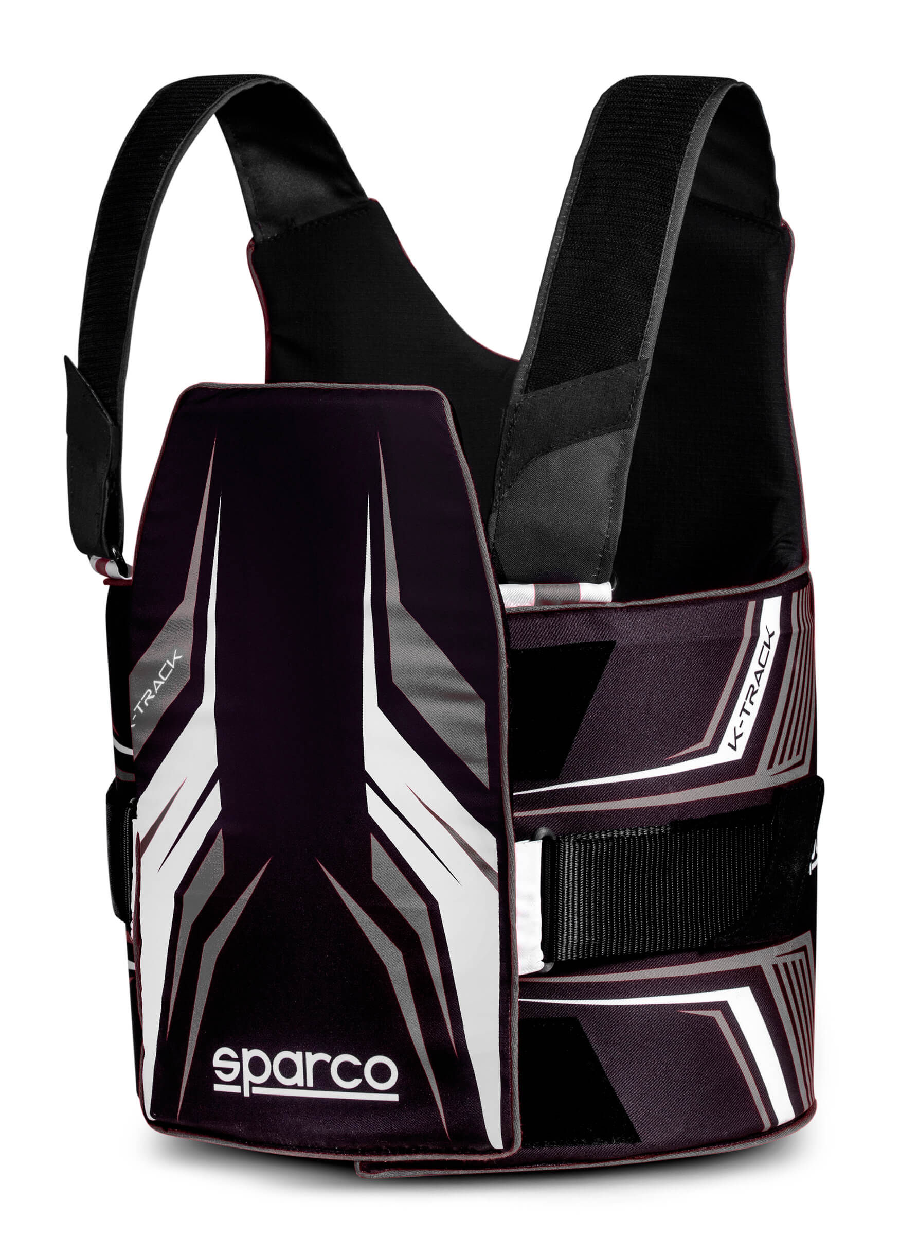 SPARCO 002406KNRBI3M K-TRACK Karting Rib Protector, FIA 8870-2018, black/white, size M Photo-0