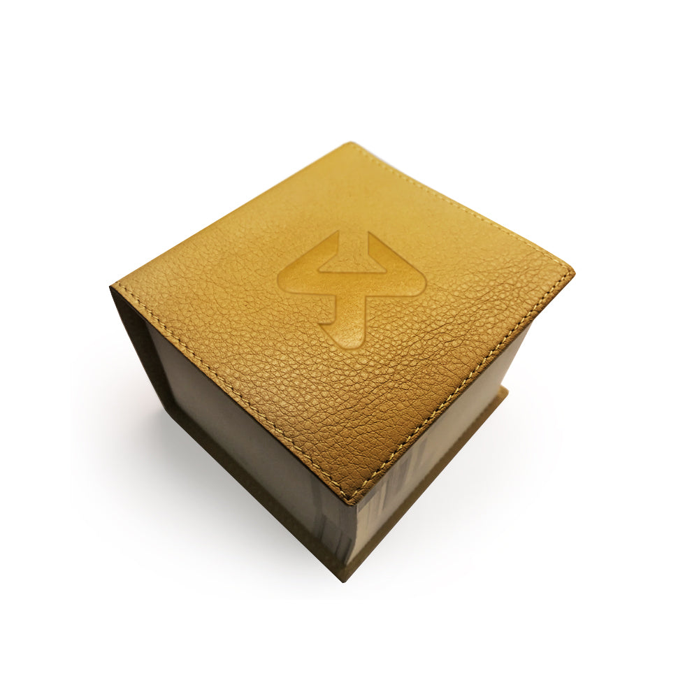 AKRAPOVIC 801730 Leather Memo Notepad - yellow Photo-0