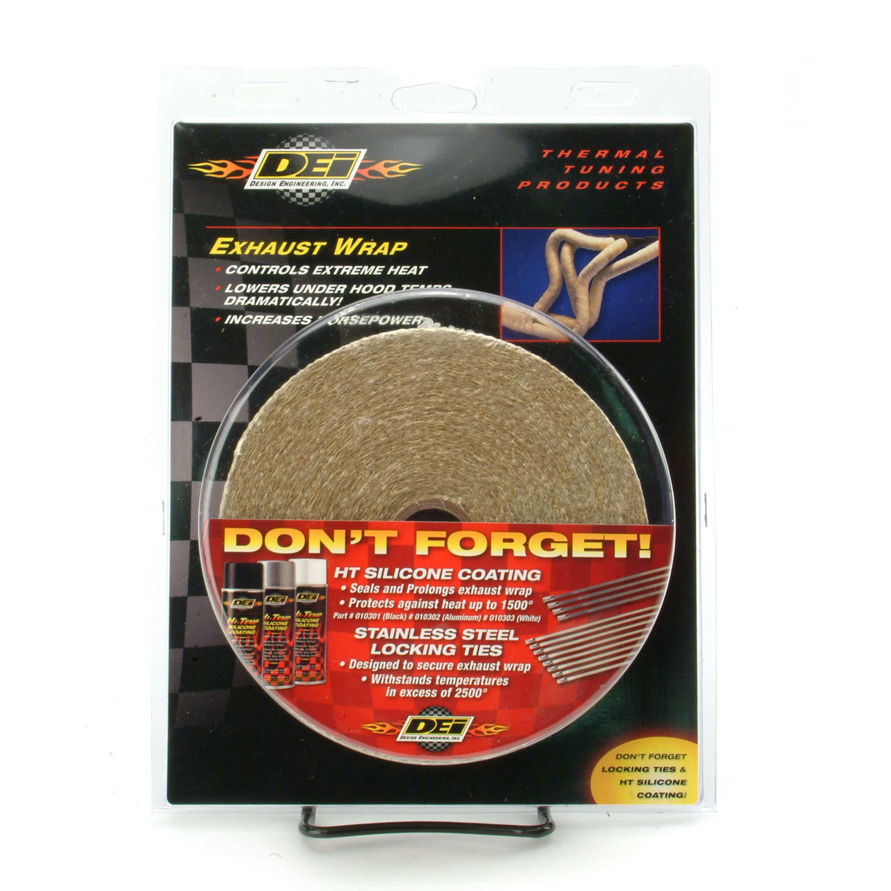 DEI 010102 Exhaust Wrap 2" x 50ft Tan Photo-0
