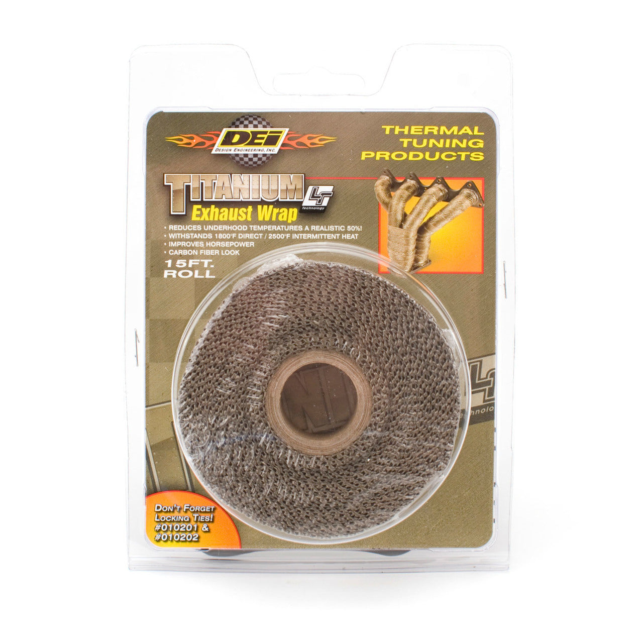 DEI 010132 Exhaust Wrap 2" x 35ft Titanium Photo-0