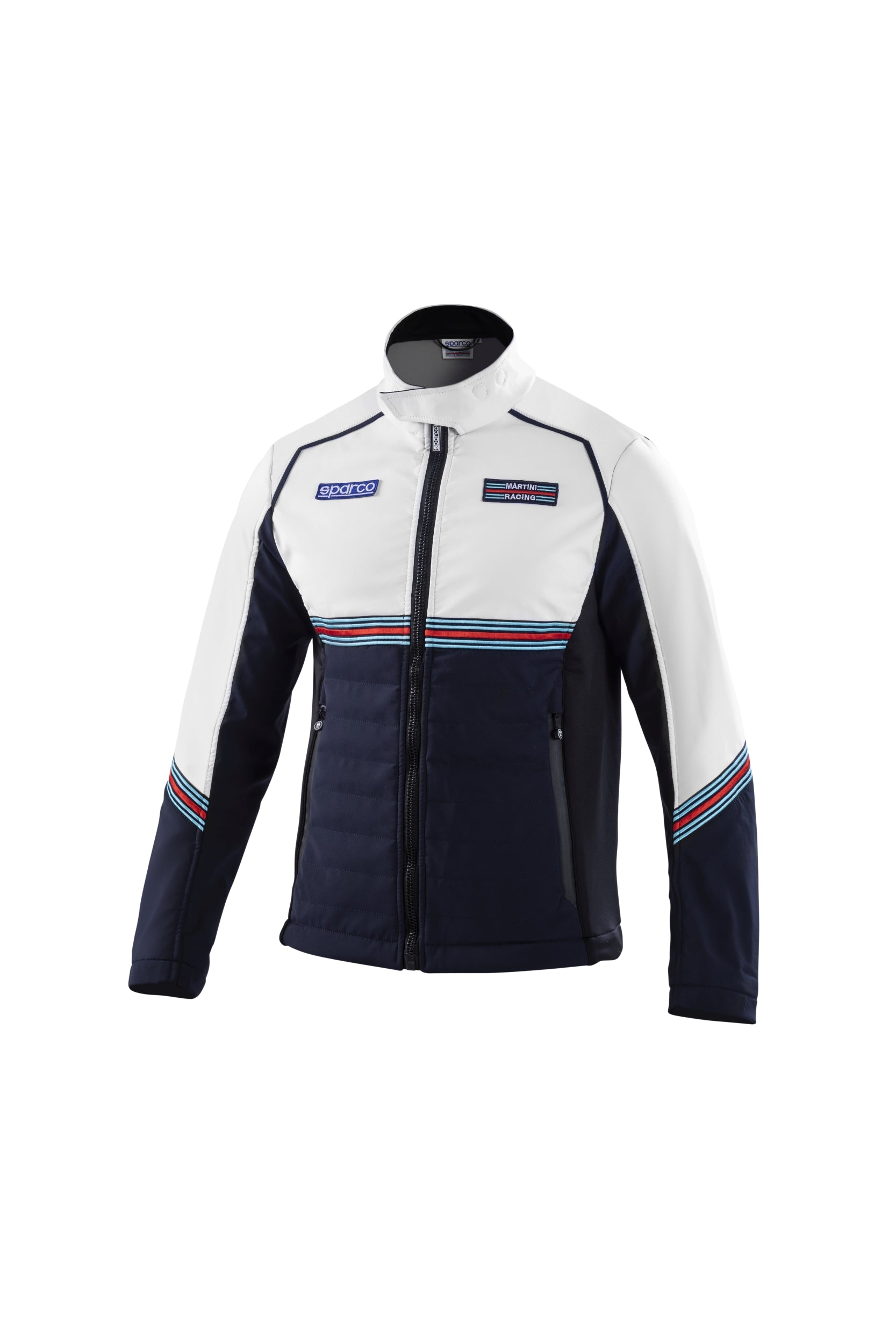 SPARCO 01363MRBMBI1S SOFT SHELL MARTINI RACING Jacket, navy blue/white, size S Photo-0