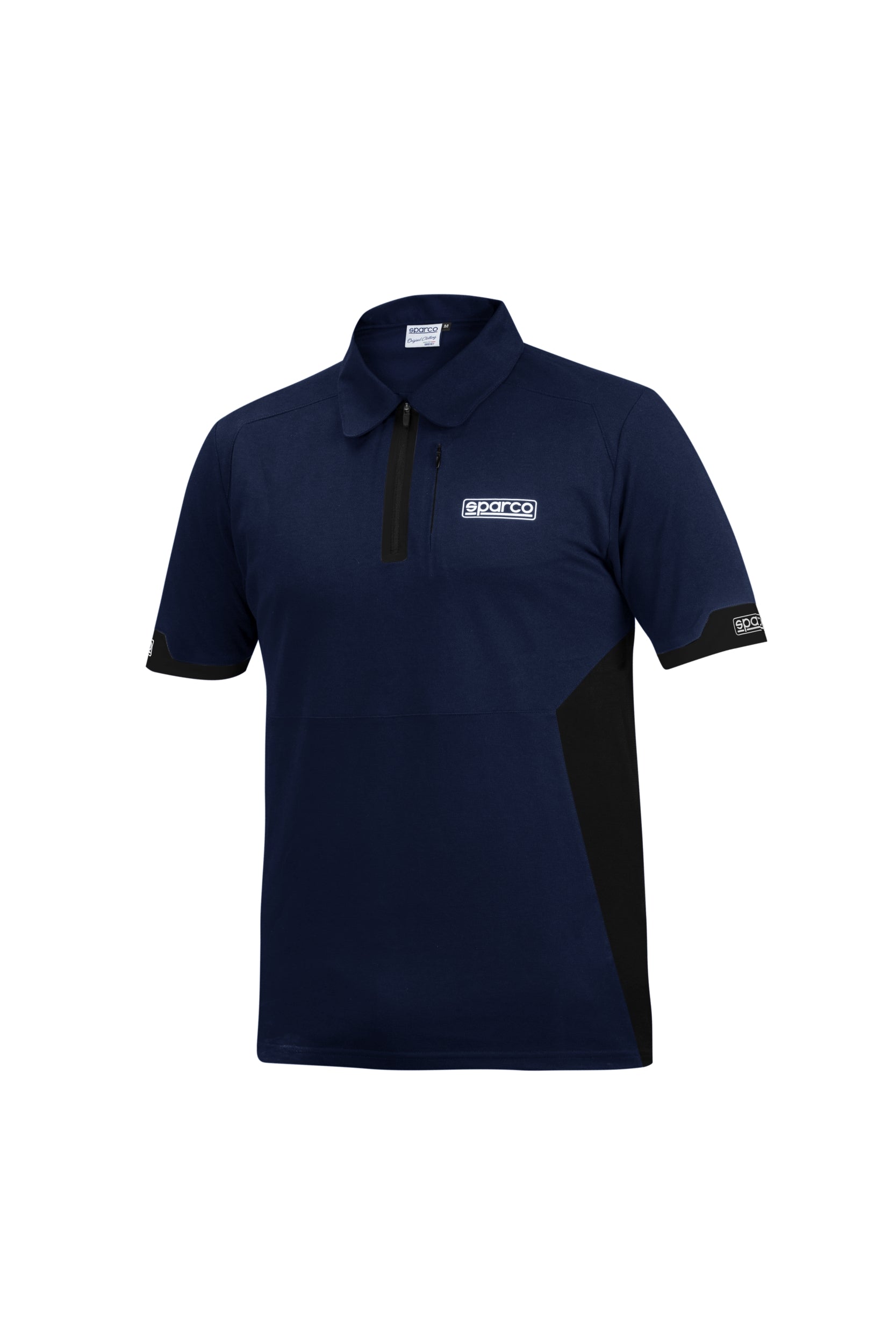 SPARCO 01367BMNR4XL POLO ZIP, navy blue/black, size XL Photo-0