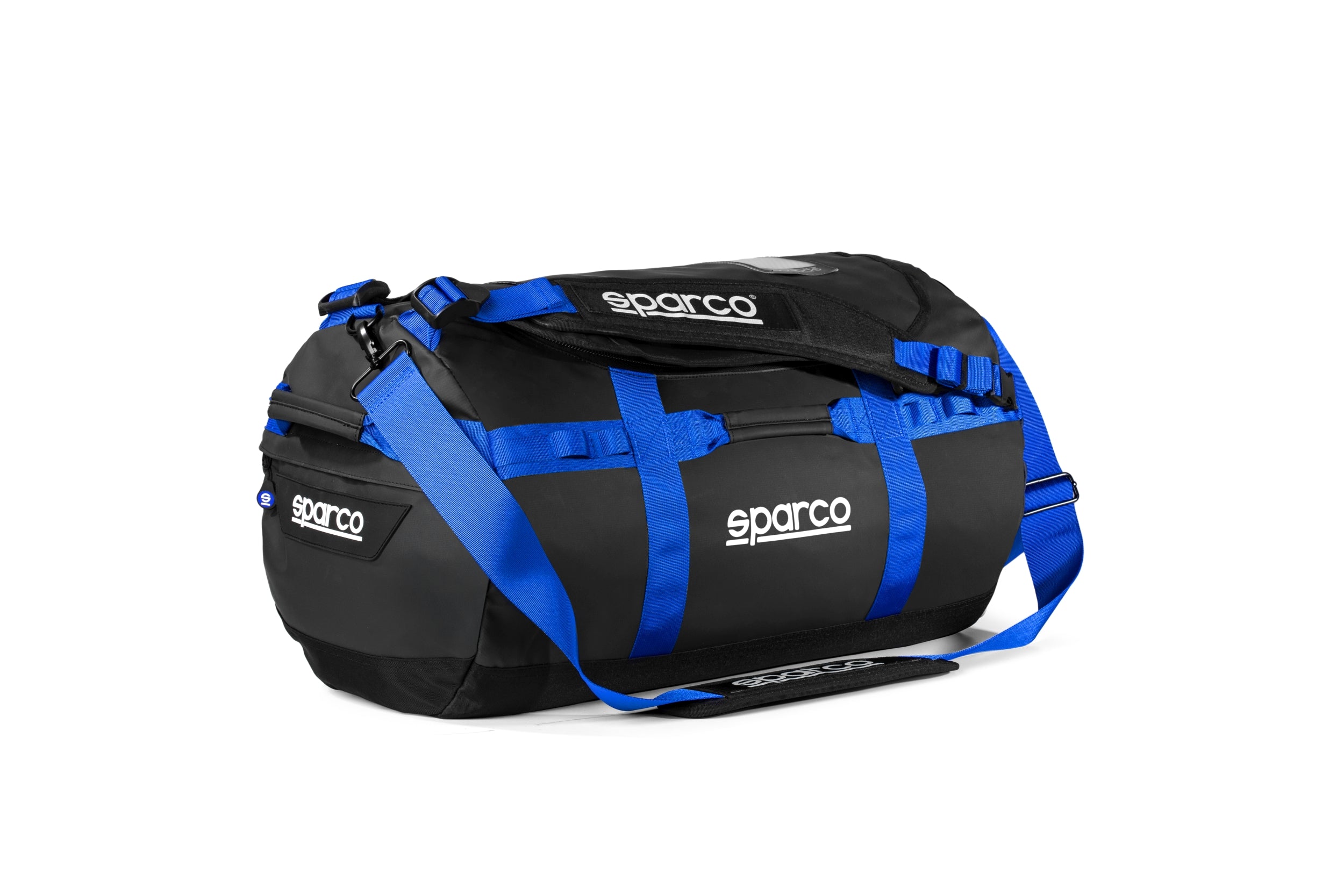 SPARCO 016443NRAZ DAKAR-S DUFFLE BAG, 53 x 32.5 x 32.5 cm, black/blue, size S Photo-0