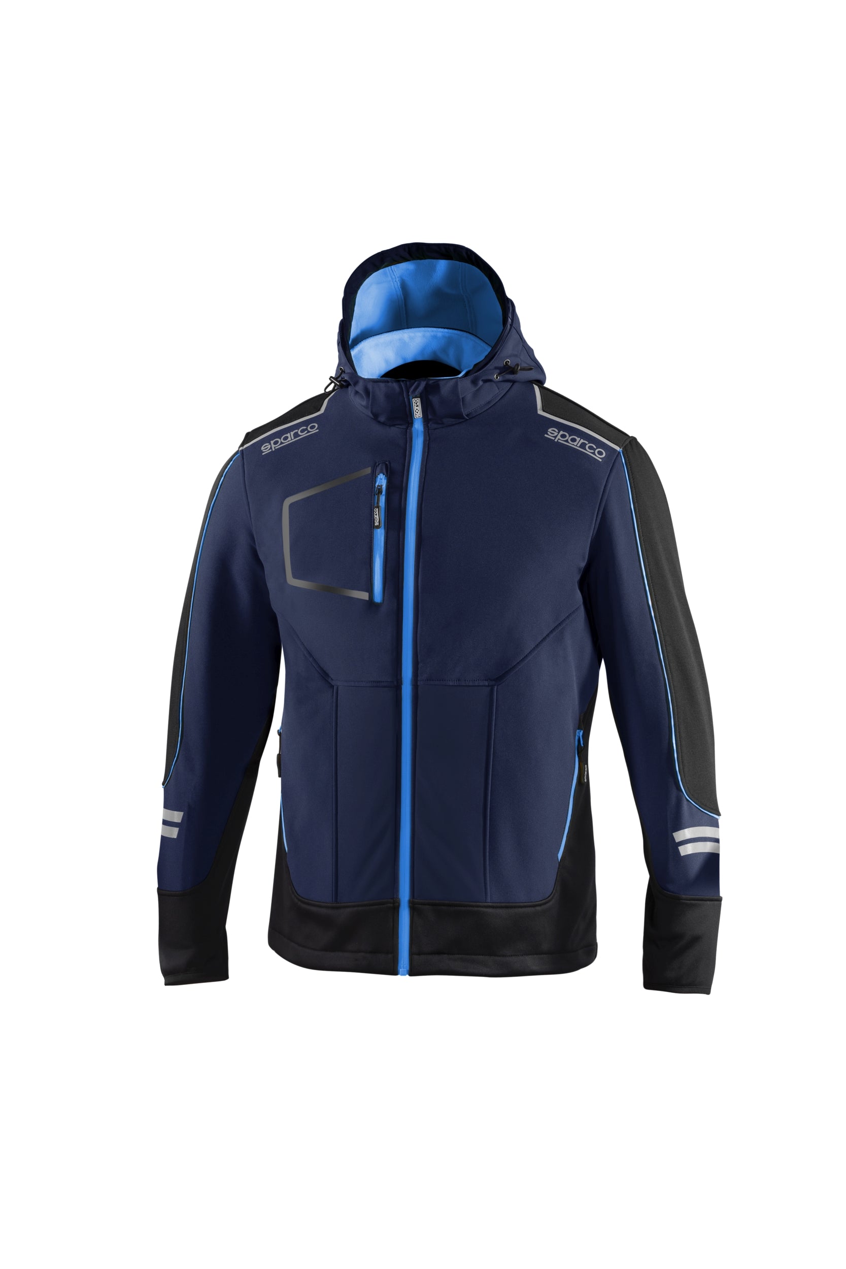 SPARCO 02412BMAZ1S TECH Soft-shell, navy blue/blue, size S Photo-0