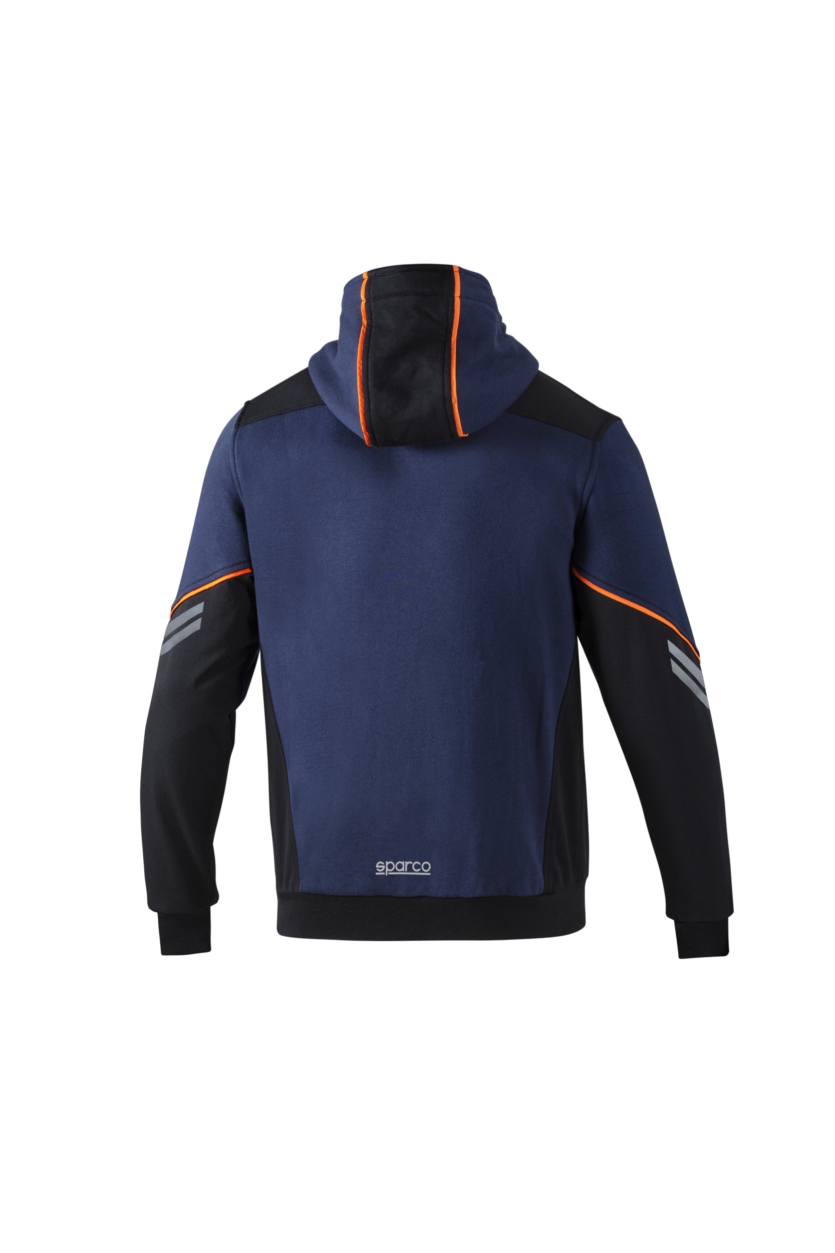 SPARCO 02414BMAF4XL TECH Hooded Full Zip, navy blue/fluo orange, size XL Photo-1