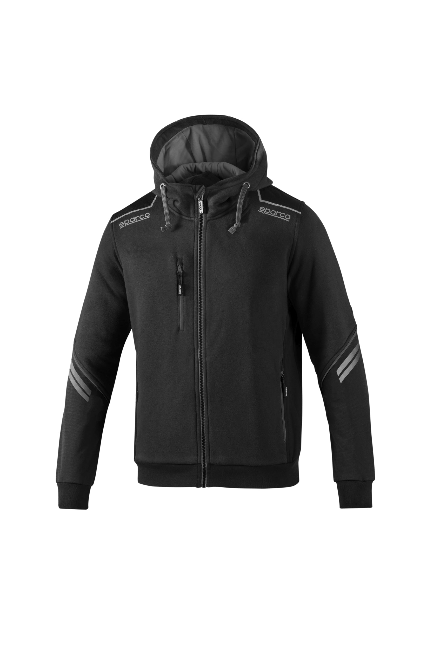 SPARCO 02414NRGS2M TECH Hooded Full Zip, black/grey, size M Photo-0