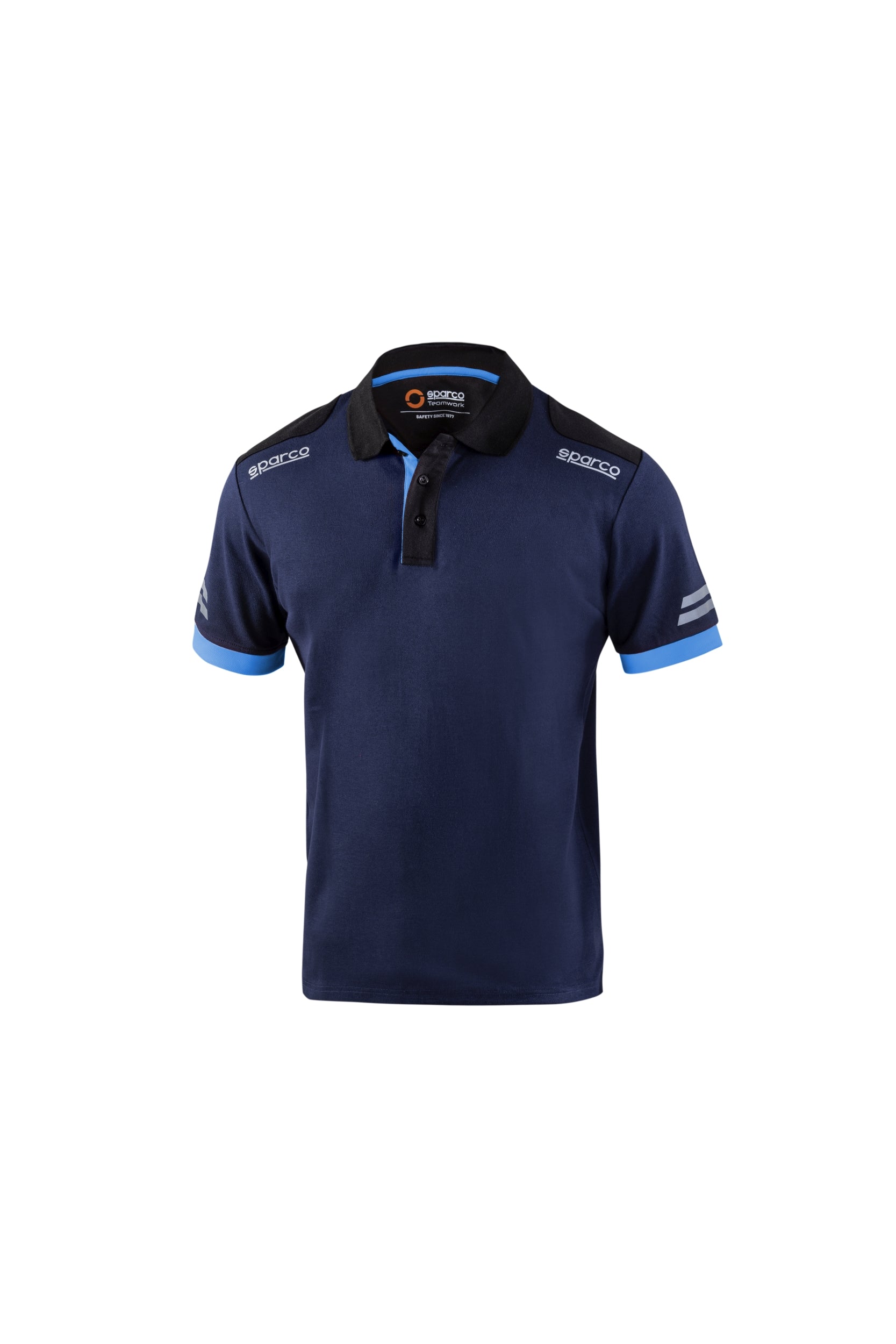 SPARCO 02415BMAZ1S TECH Polo, navy blue/blue, size S Photo-0