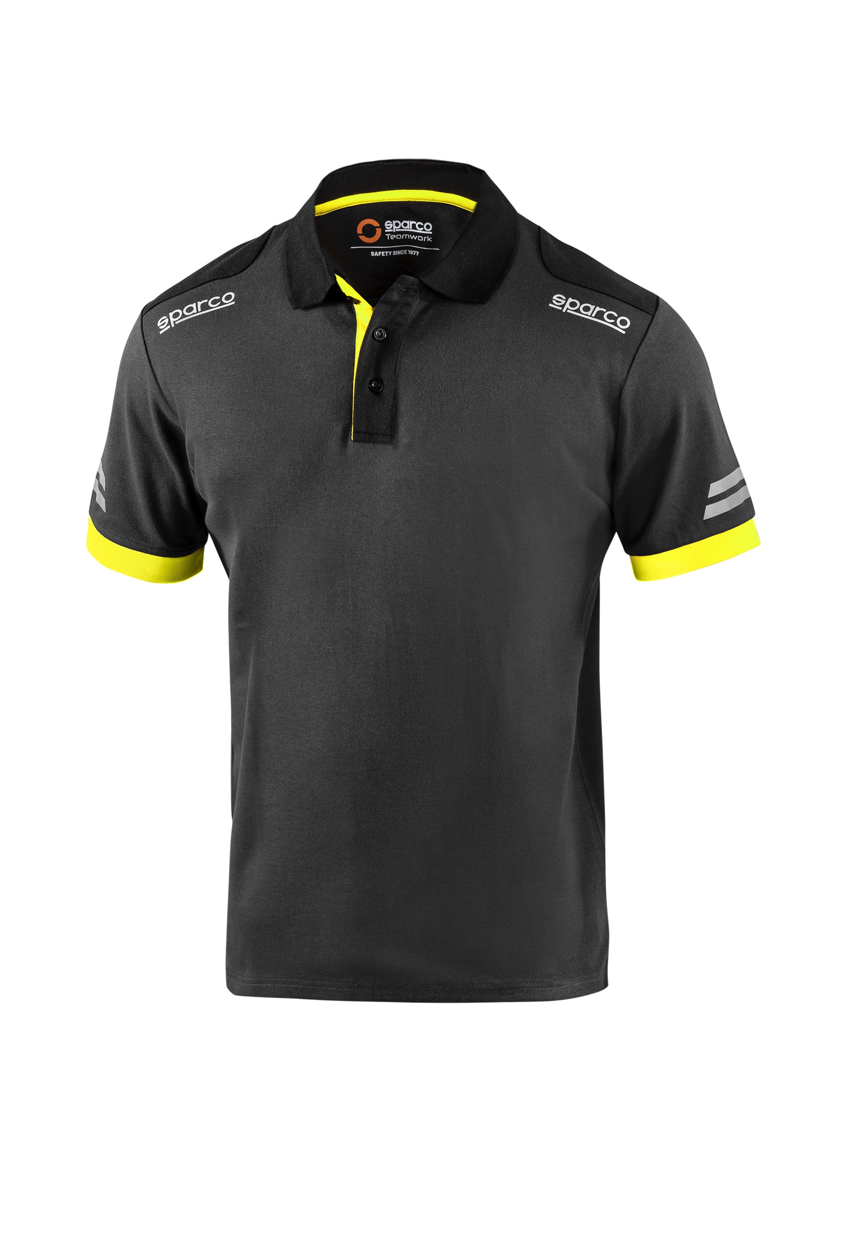 SPARCO 02415GSGF1S TECH Polo, grey/yellow fluo, size S Photo-0