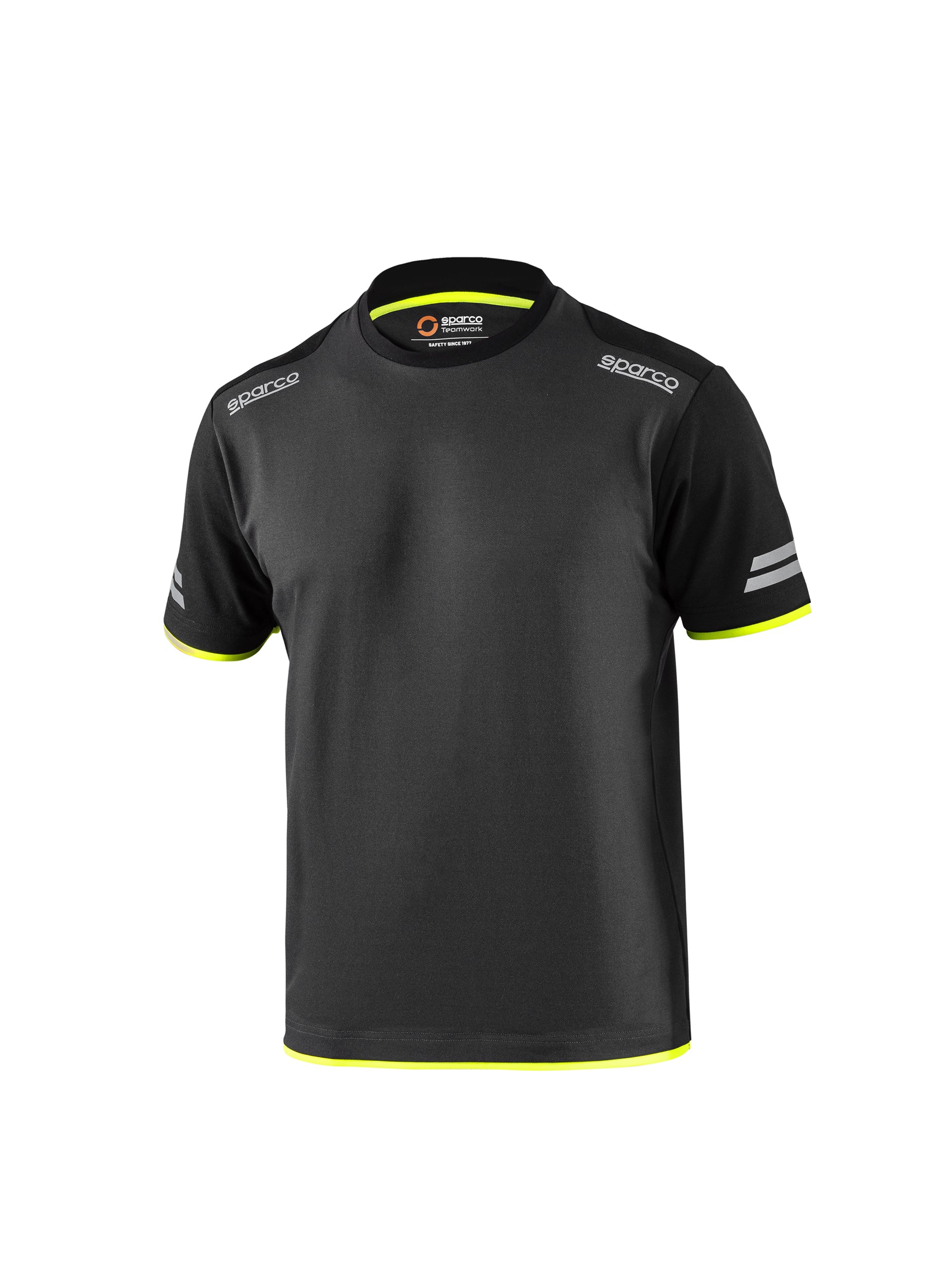 SPARCO 02416GSGF2M TECH T-shirt, grey/yellow fluo, size M Photo-0