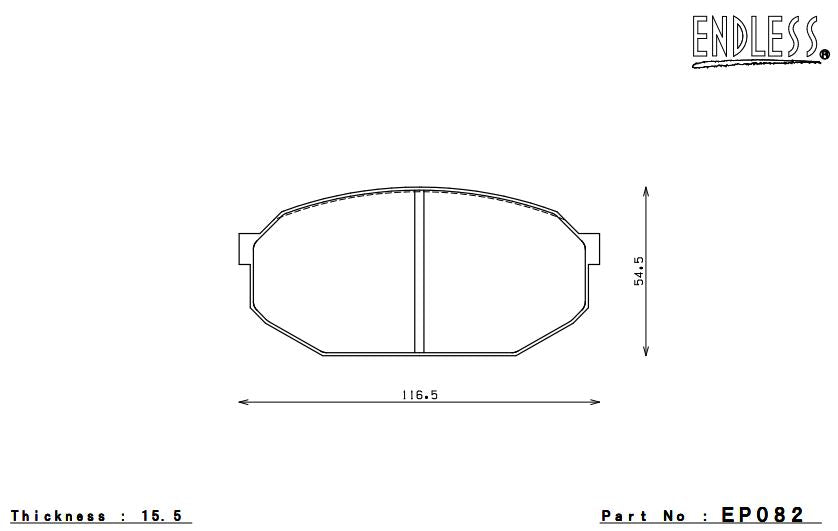 ENDLESS EP082CCRg Brake pads Photo-0