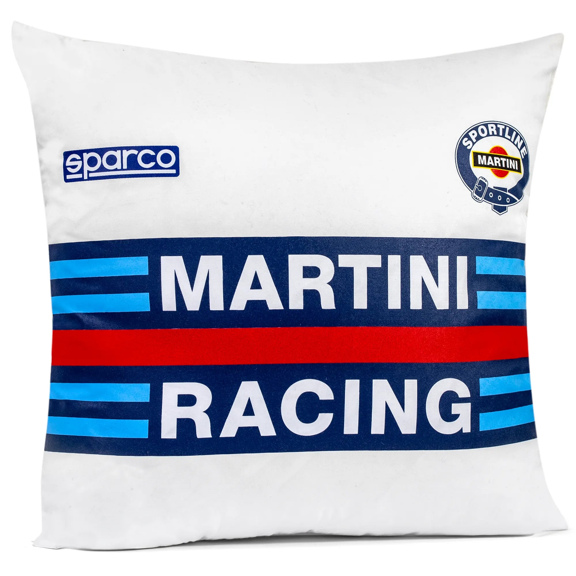 SPARCO 099096MRBI Cushion MARTINI RACING, white, 40X40 cm Photo-0