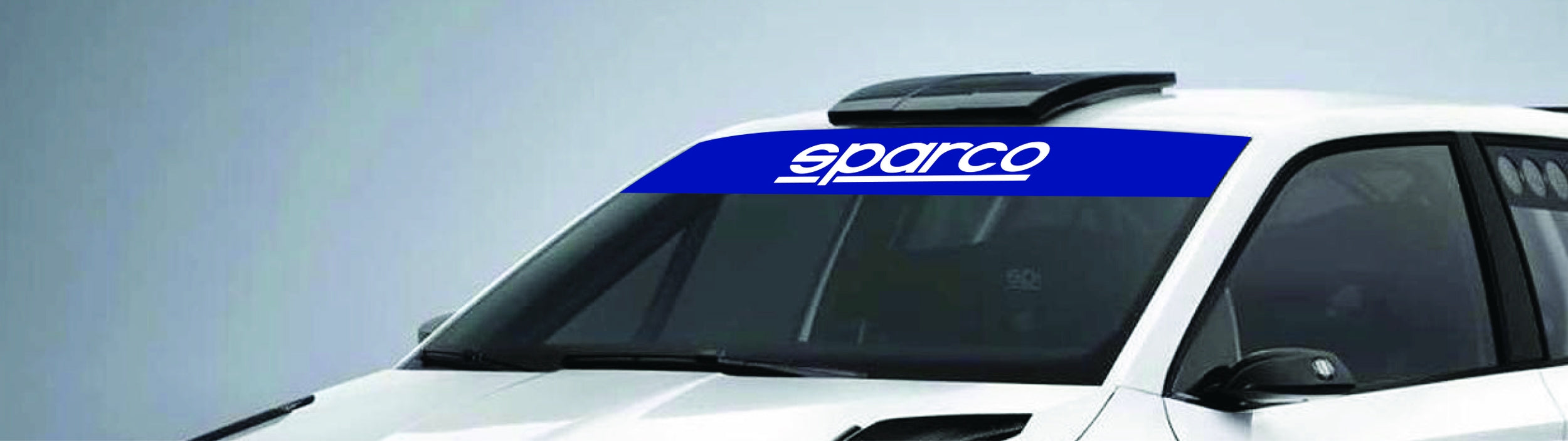 SPARCO 099097AZ Front sub visor strip, 137 X 17 cm Photo-0