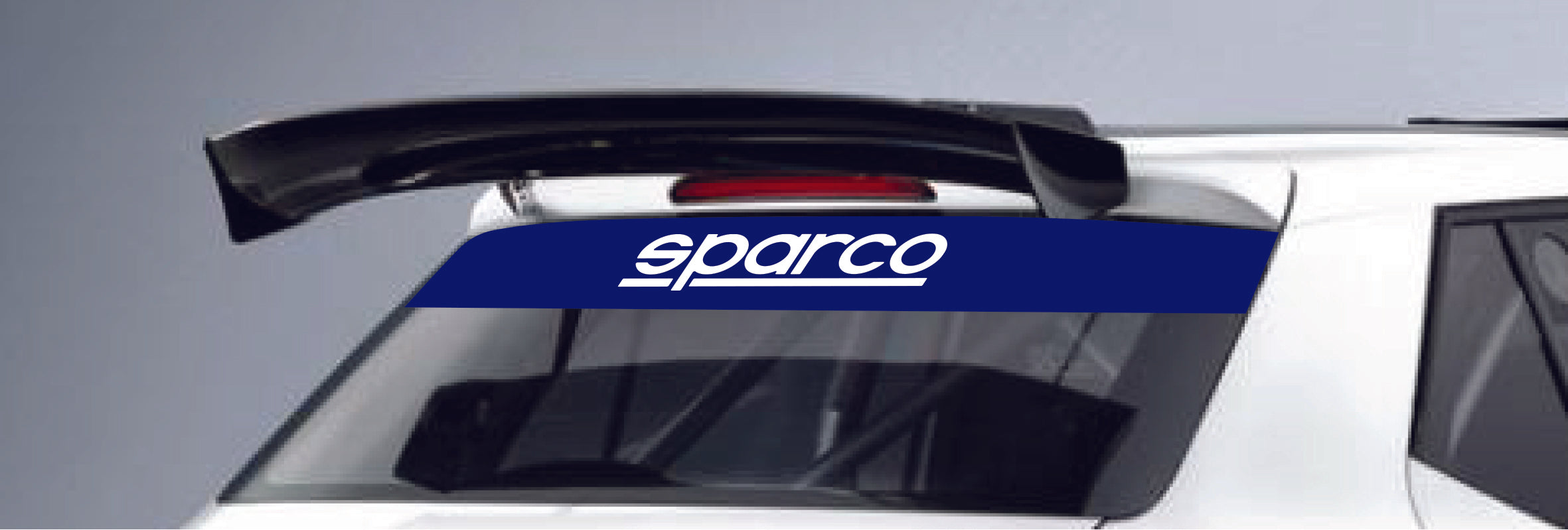 SPARCO 099098AZ Rear sun visor strip, 120 X 10 cm Photo-0