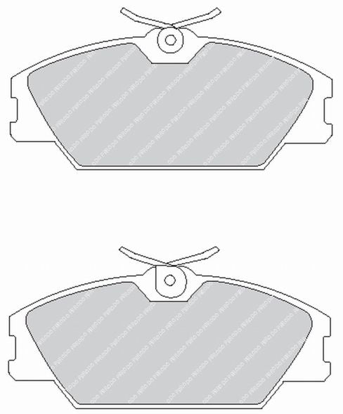 FERODO FCP406H Front Brake Pads DS2500 for RENAULT Clio II 2.0i RS Photo-0