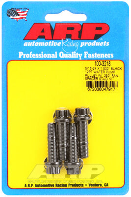 ARP 100-3218 Water Pump Pulley Stud Kit for 5/16-24 X 1.500?. 8740. black oxide. 12pt (fits 0.250? fan spacer) Photo-0