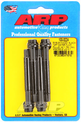 ARP 100-3224 Water Pump Pulley Stud Kit for 5/16-24 X 3.000?. 8740. black oxide. 12pt (fits 1.750? fan spacer) Photo-0