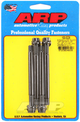 ARP 100-3228 Water Pump Pulley Stud Kit for 5/16-24 X 4.000˝. 8740. black oxide. 12pt (fits 2.750˝ fan spacer) Photo-0