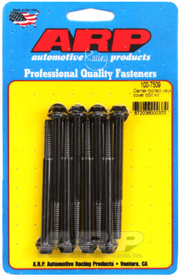 ARP 100-7509 Valve Cover Bolt Kit for Chevrolet 350. Stamped steel. center-bolted. 8740. hex Photo-0