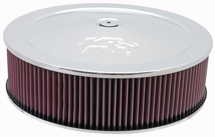 K&N 60-1260 Round Air Filter Assembly 5-1/8"FLG 14"DIA 5.62"H, W/VENT Photo-0