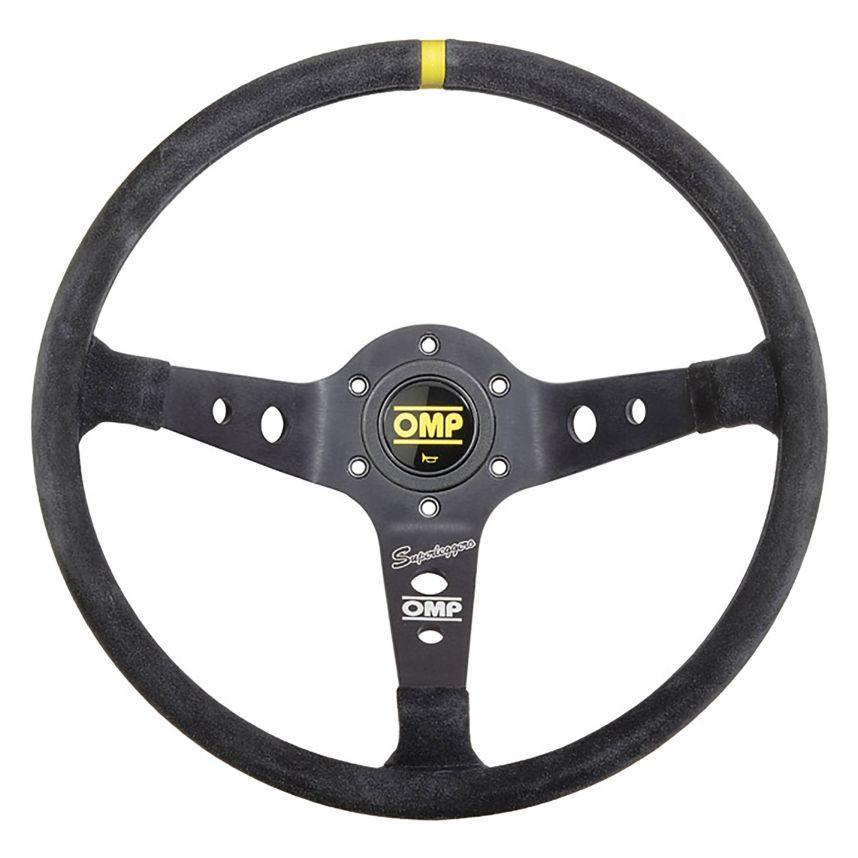 OMP OD0-2034-071 (OD/2034/N) Steering wheel CORSICA SUPERLEGGERO, suede, black, diam.350mm, reach 95mm Photo-0