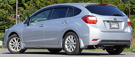 HKS 32018-AF013 Double-sided Exhaust Tips Legamax Premium for IMPREZA SPORT (DBA-GP7) Photo-1