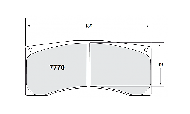 PFC 7770.13.18.44 Brake pads 13 CMPD 18MM MITSUBISHI Evo (Group N Gravel) Photo-0