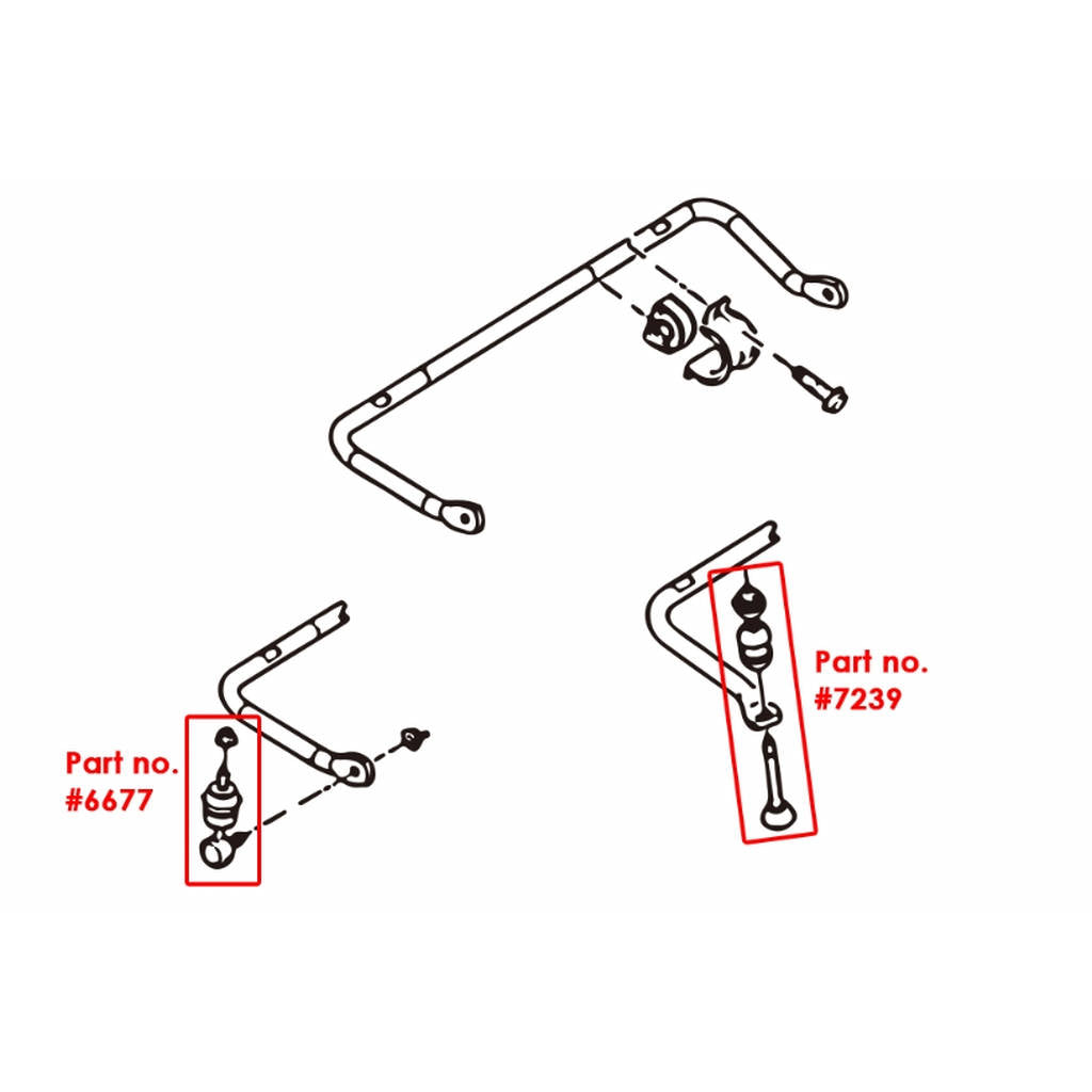 HARDRACE 6677 REAR REINFORCED STABILIZER LINK 2PCS/SET MAZDA3/5 Photo-1