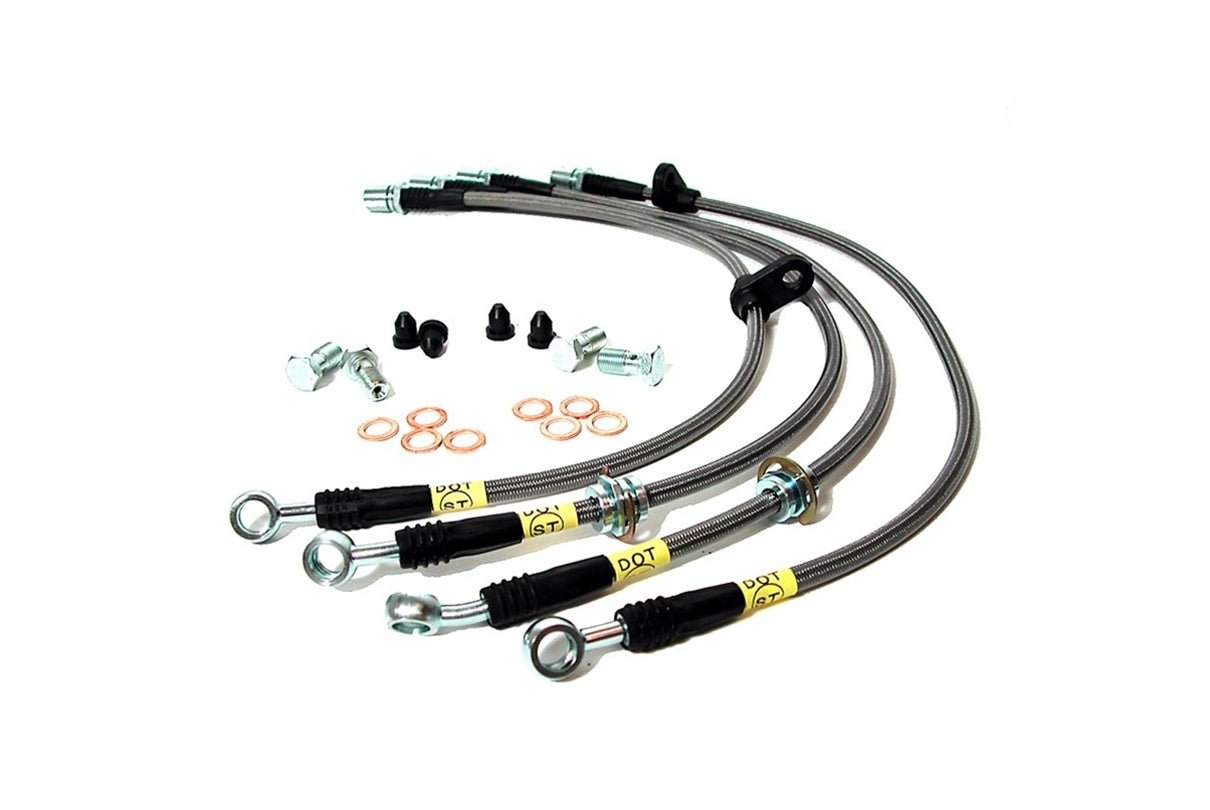 STOPTECH 950.47507 Rear Stainless Steel Brake Line Kit for SUBARU Impreza/WRX 2008-2019 Photo-0