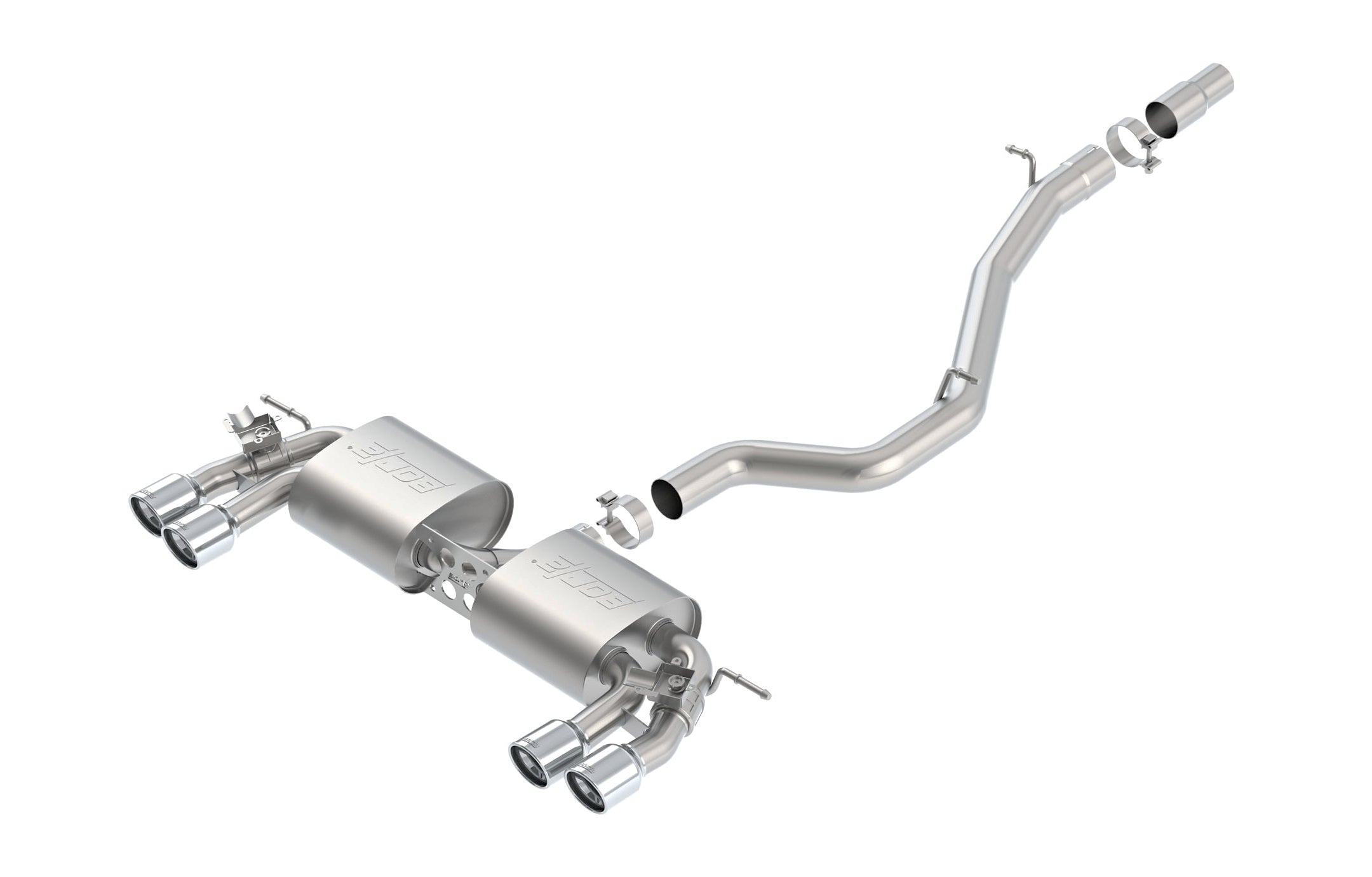 BORLA 140643Cat Back VW GOLF R20 MkVII L4-2.0 (Turbo) 14- sound S-Type Photo-0