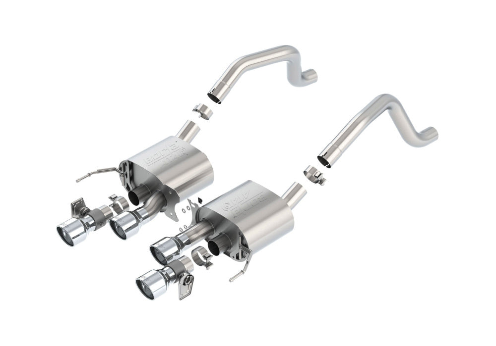 BORLA 11905 Rear Section, CORVETTE C7 Z06 V8-6.2L SC Without AFM, NPP, Tip №47, 2015, sound ATAK Photo-0