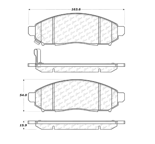 STOPTECH 105.10940 Brake pads (front) for NISSAN PATHFINDER 2005-2010 Photo-1