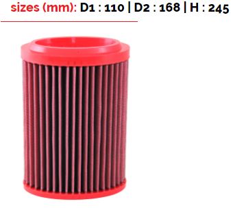 BMC FB454/08 CYLINDRICAL AIR FILTER D 110 / 168 x H 245 Photo-0
