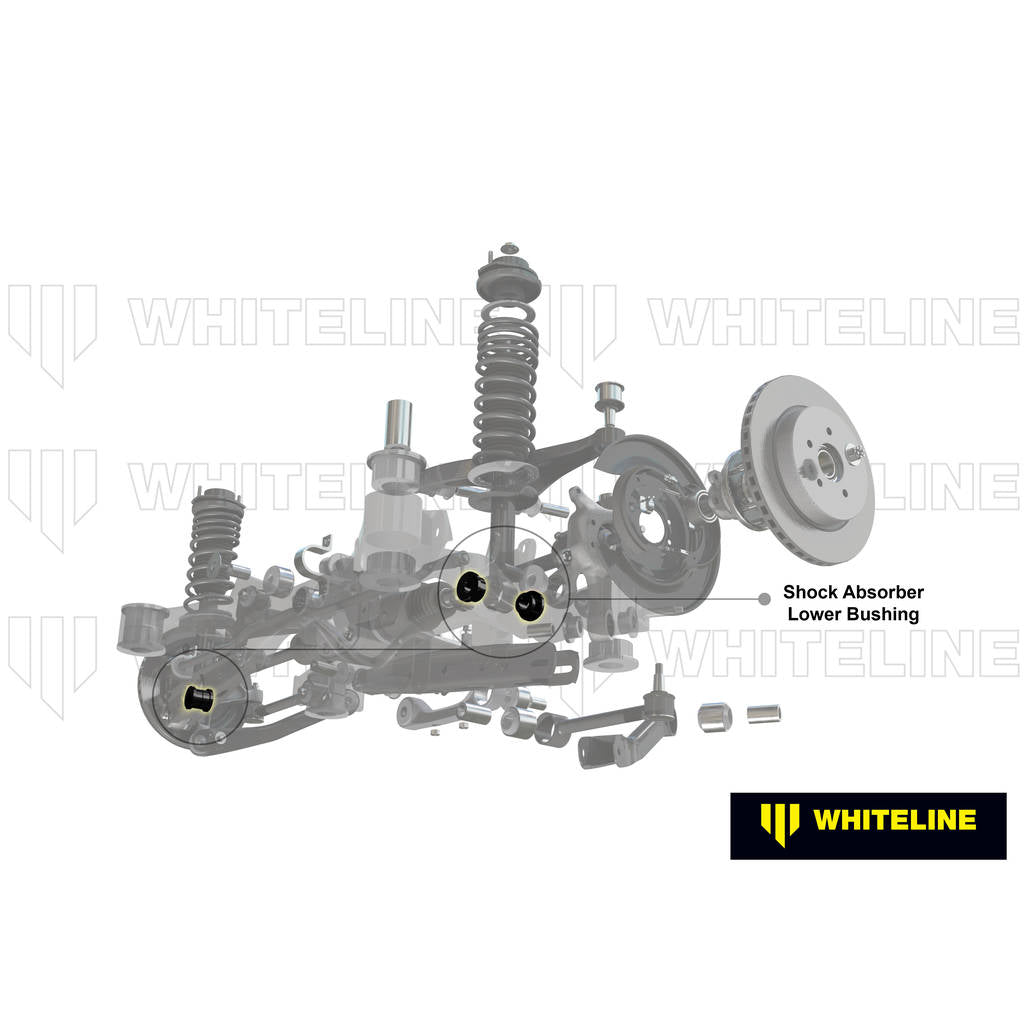 WHITELINE W0589 Rear Shock Absorber to Control Arm Bushing Kit for Mitsubishi Lancer Evo 4 5 6 7 8 9 Photo-1
