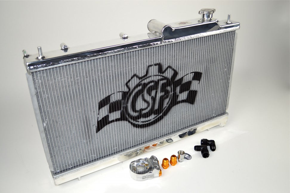 CSF 3076O All-aluminum radiator with built-in oil cooler for SUBARU WRX/STI 2002-2007 Photo-0