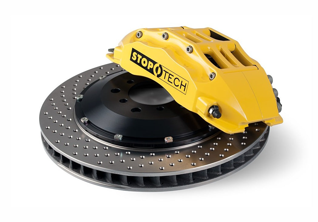 STOPTECH 83.154.6700.82 BBK 2PC ROTOR, FRONT DRILLED 355X32/ST60 YELLOW BMW 335i '07 Photo-0