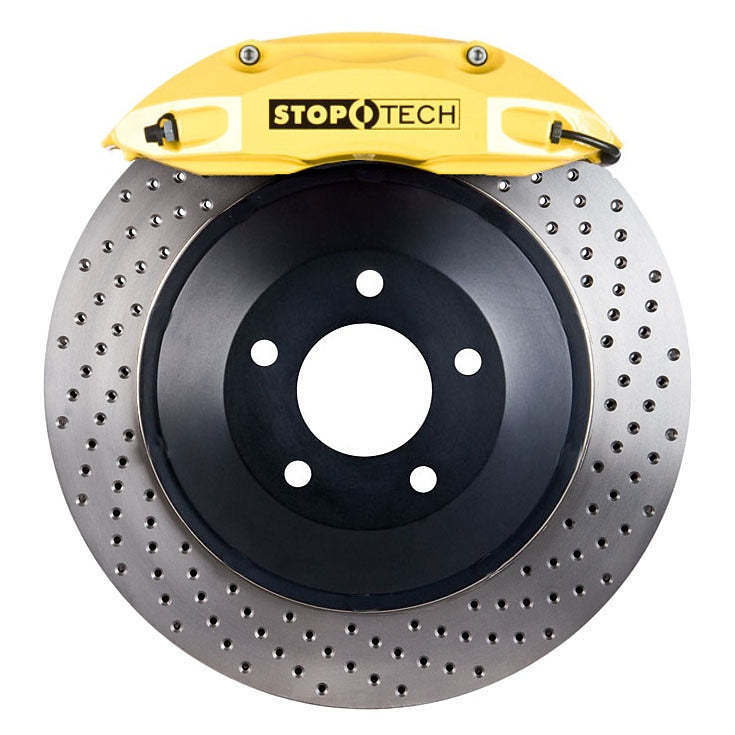 STOPTECH 82.893.5N00.82 BBK 1PC ROTOR, FRONT DRILLED 328/ST41 YELLOW VW GTI MKV '06-09 Photo-0